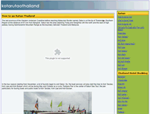 Tablet Screenshot of kotarutaothailand.com